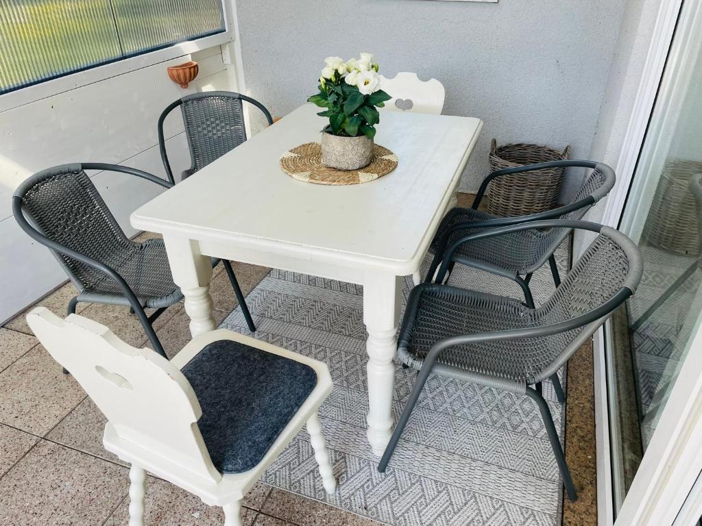 Terrasse der Fewo Krabbe