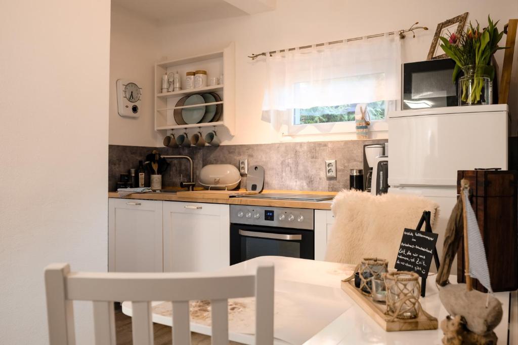 Küche im Ferienhaus Neuseenland