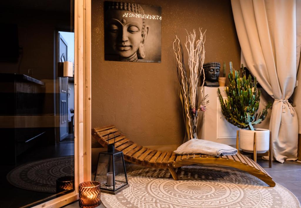 Sauna im Ferienhaus Neuseenland