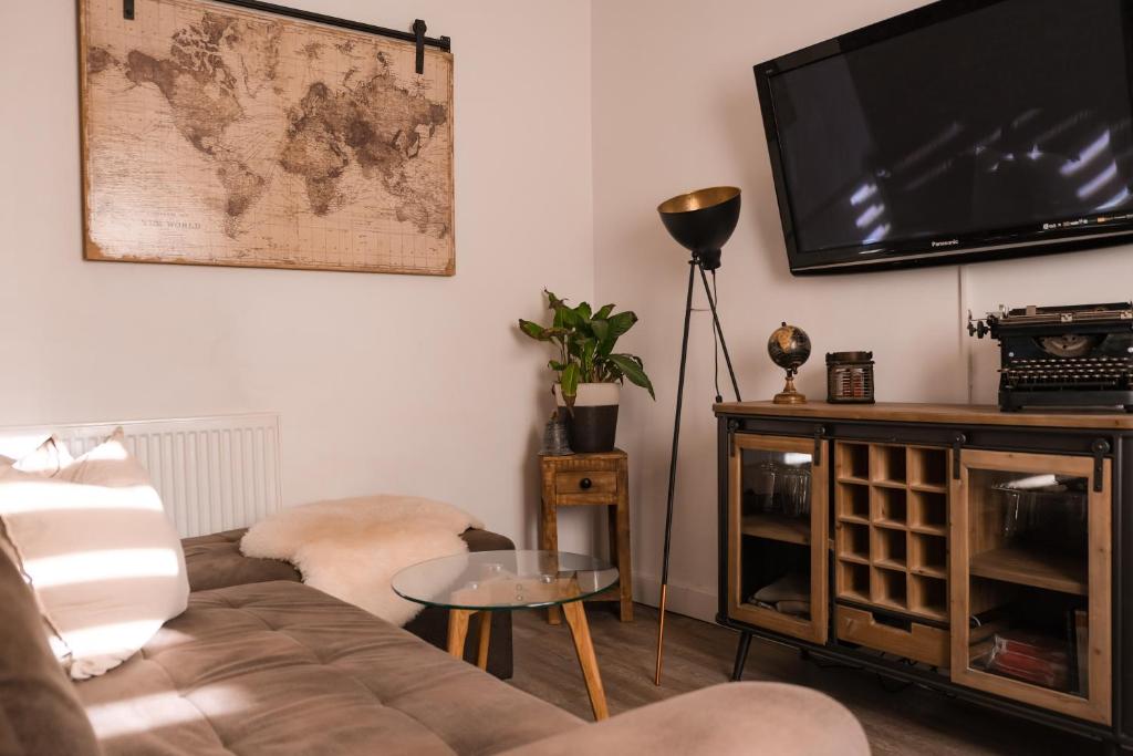 Wohnzimmer Ferienhaus Neuseenland